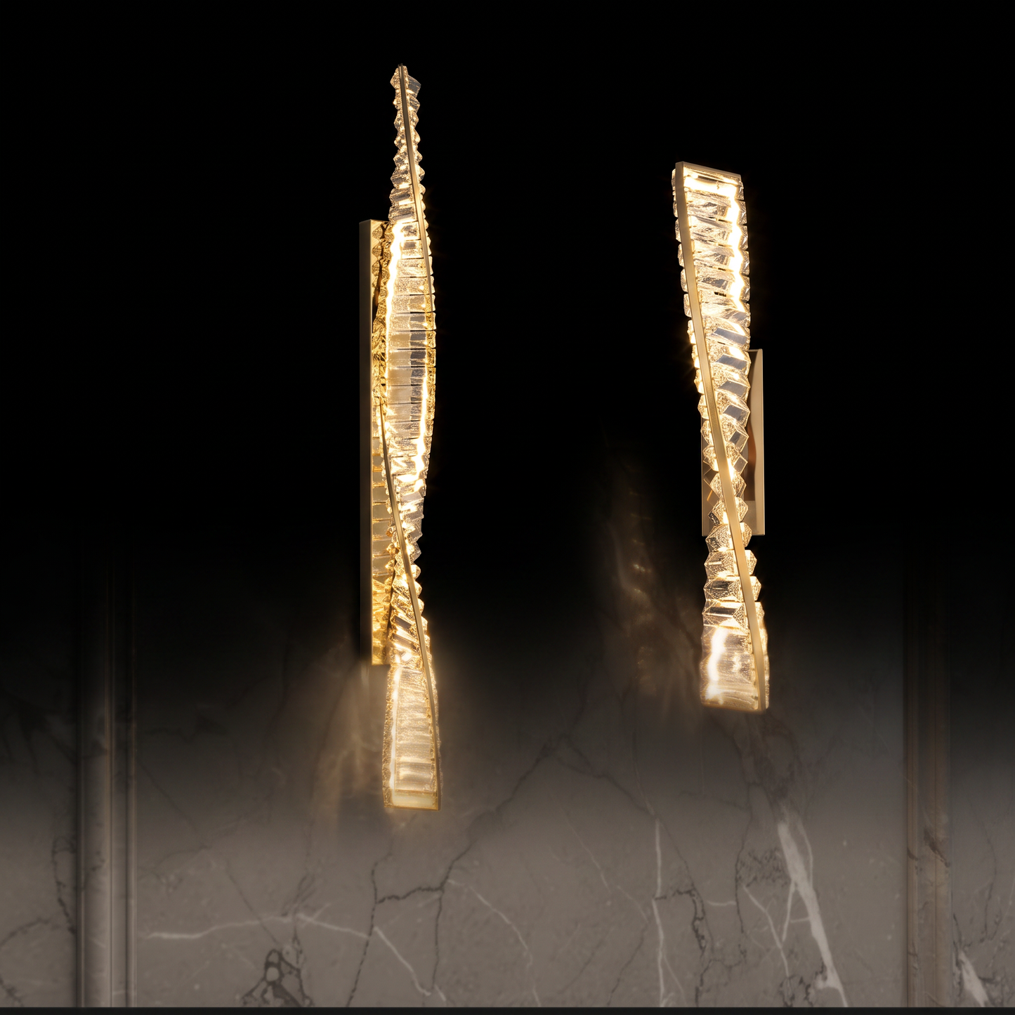 Milano Crystal Linear Sconce