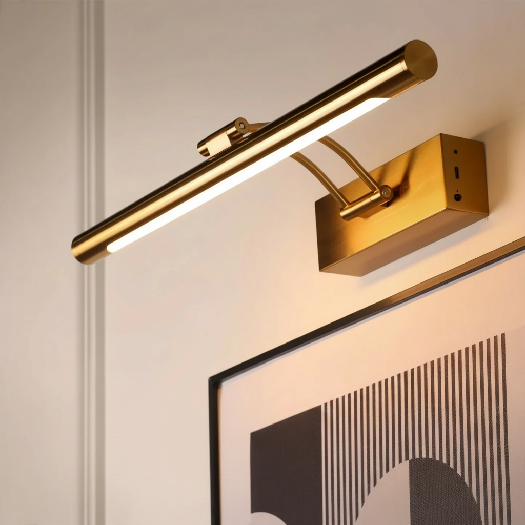 Soren rechargeable LED wall sconce — Black finish with USB-C charging port | Casa Norex