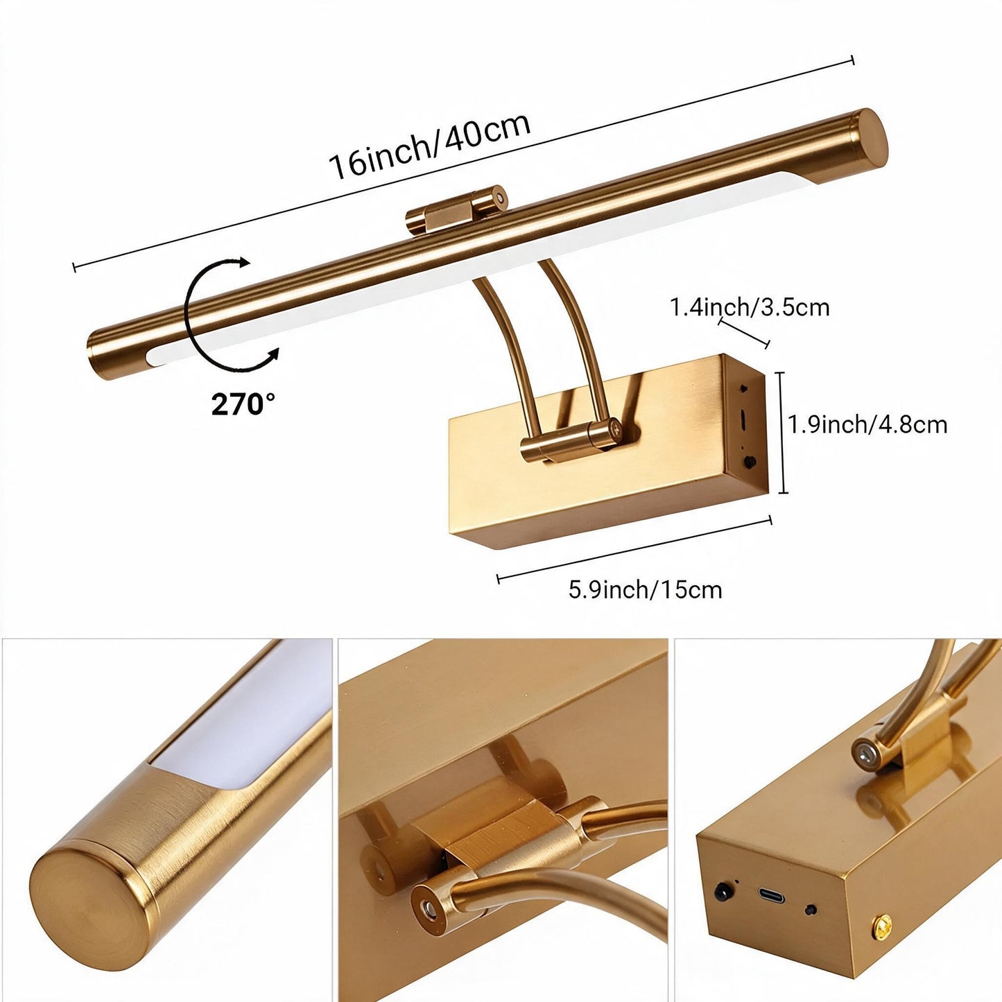 Soren Rechargeable LED Wall Light