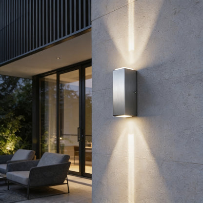 COB LED outdoor wall light packaging and included hardware — Casa Norex