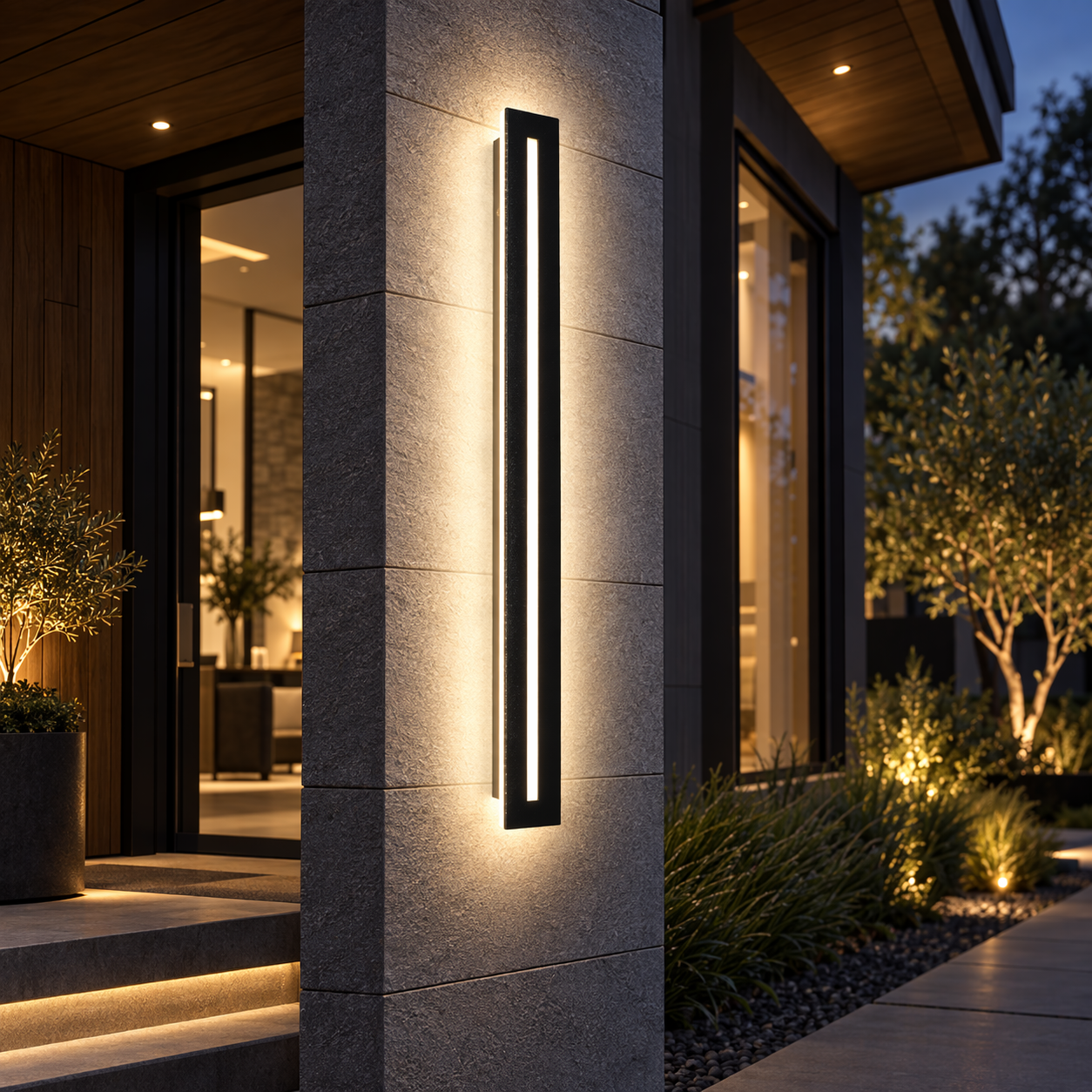 Meridian Long Outdoor Wall Sconce