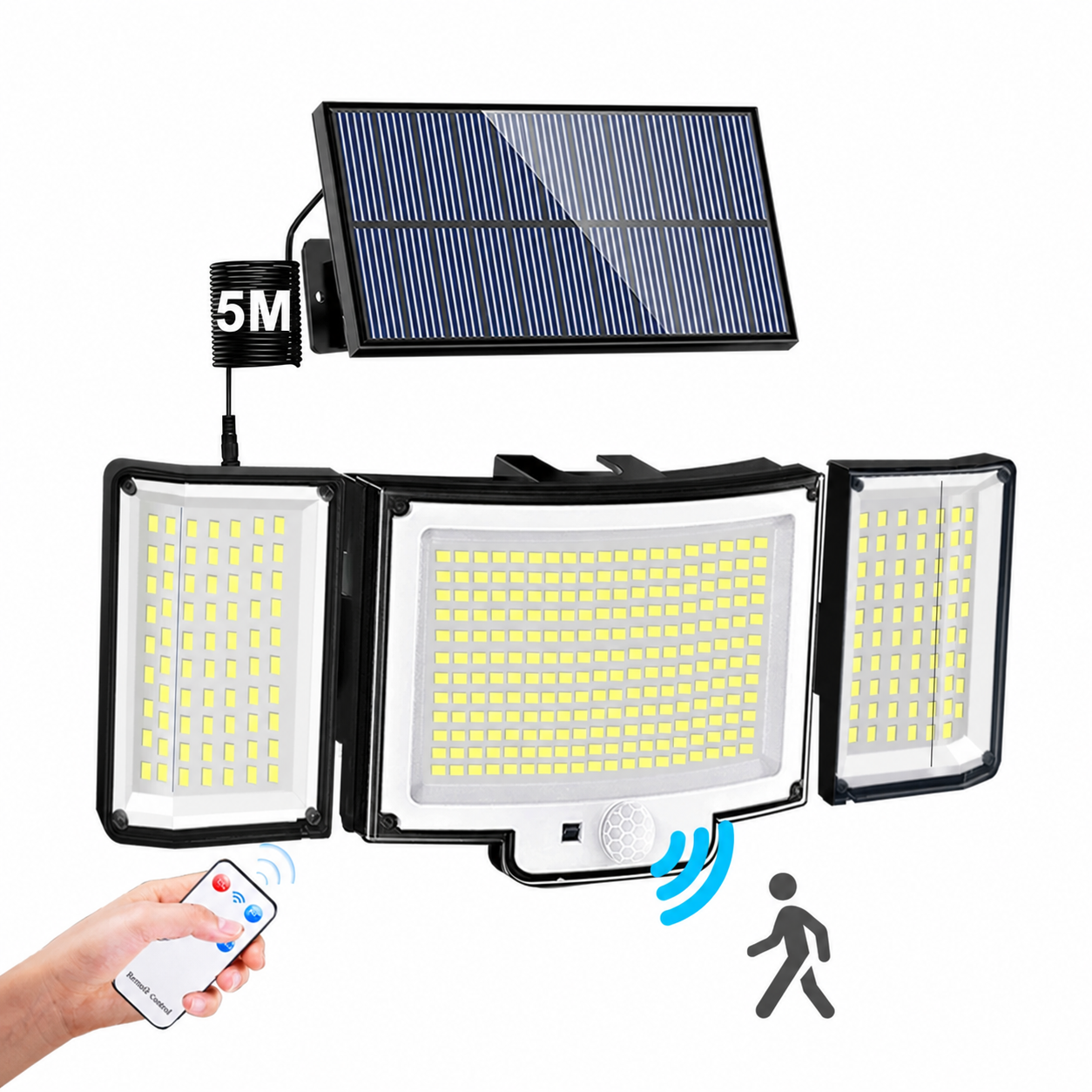 Solar LED Security Wall Light