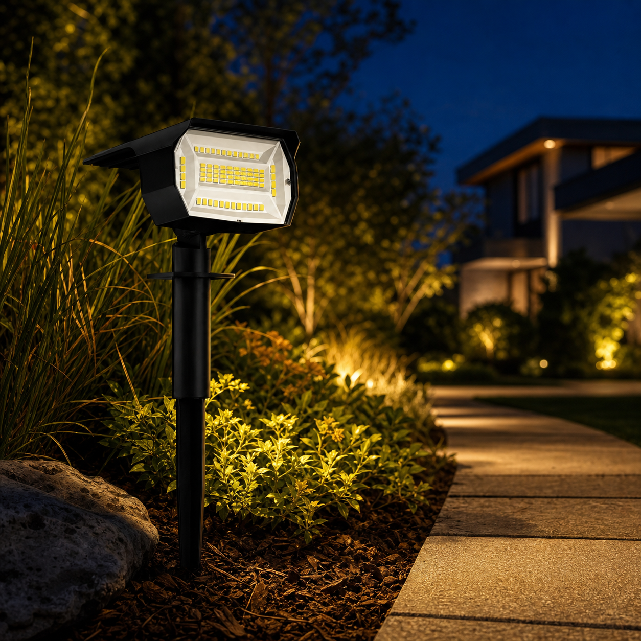 LED Solar Landscape Spotlight