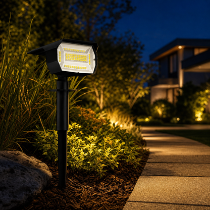 LED Solar Landscape Spotlight