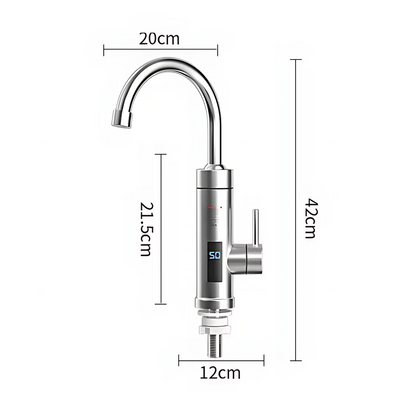 Thermosa Kitchen Faucet top-down view — single finish finish — Casa Norex