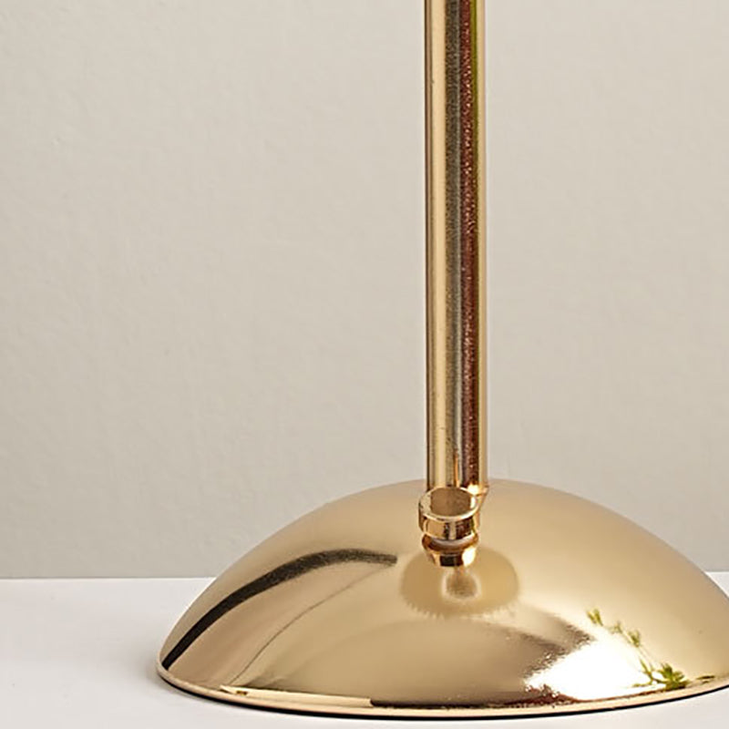 Table Lamp scale reference view — pleated fabric shade on iron base 2 | Casa Norex