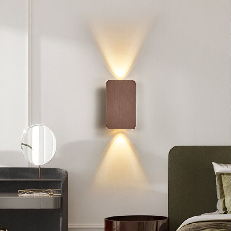 Flat panel wall sconce in hallway setting — modern minimalist lighting | Casa Norex