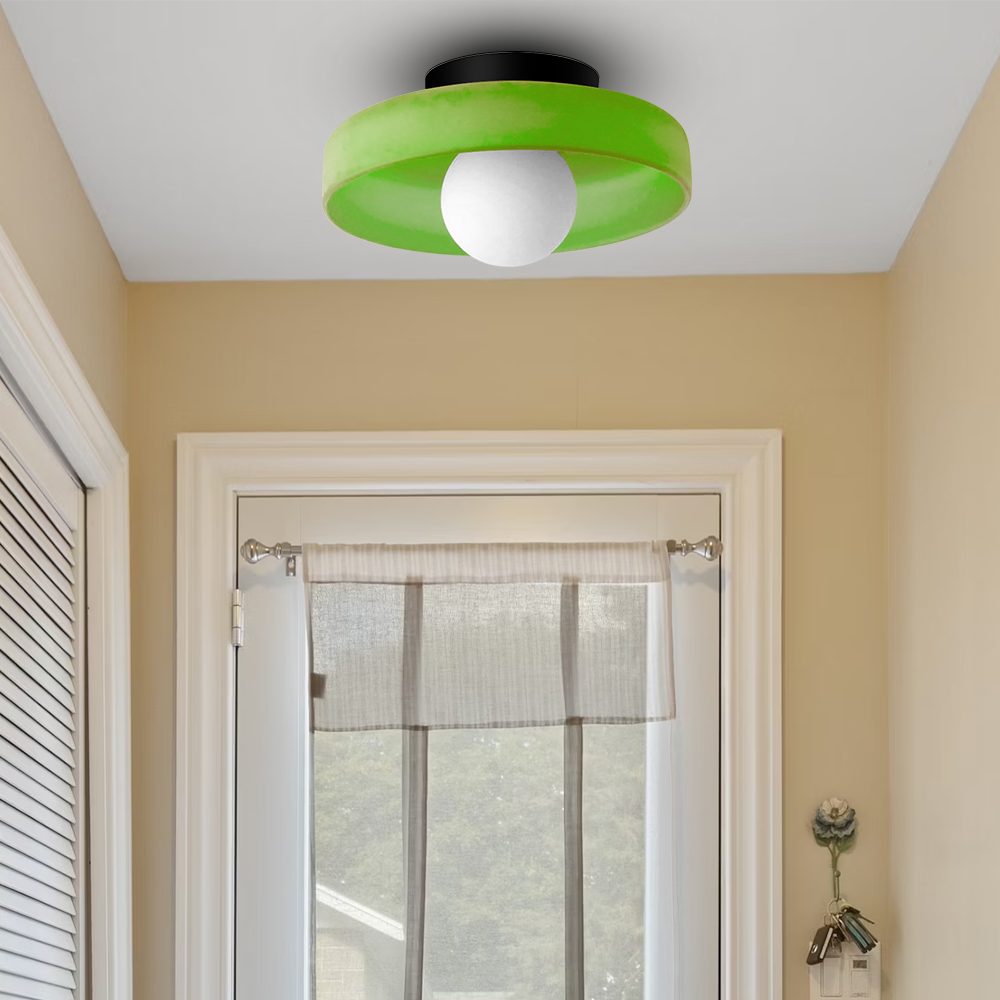 Flush mount kitchen ceiling light small size close-up — Casa Norex