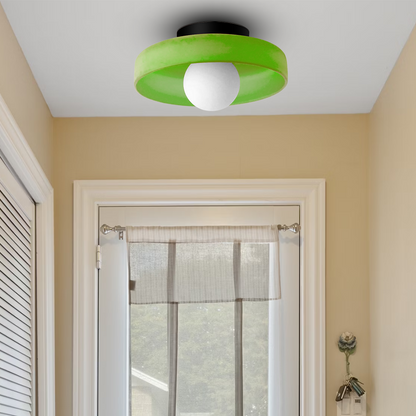 Flush mount kitchen ceiling light small size close-up — Casa Norex