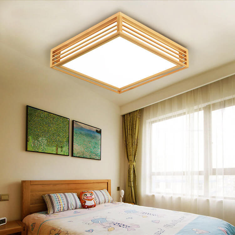 Close-up of switchable 3-color LED on flush mount ceiling light | Casa Norex