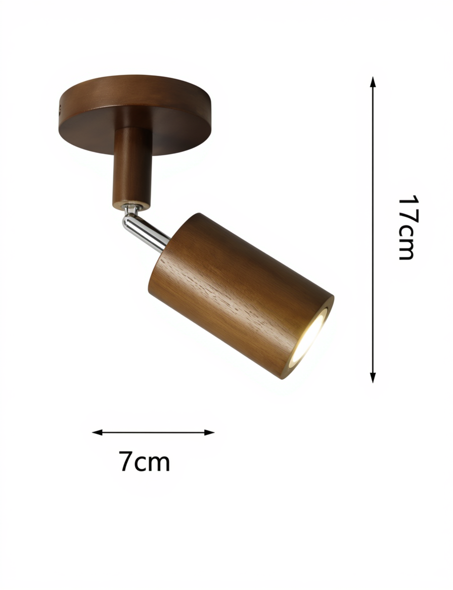 Adjustable Wood Spotlight Chandelier