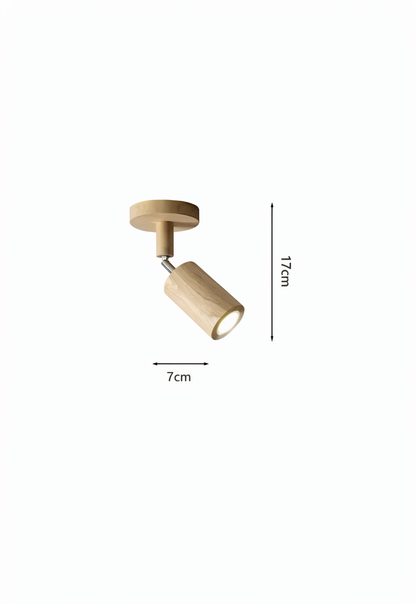 Adjustable Wood Spotlight Chandelier