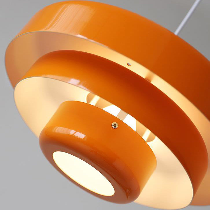 Pendant Light front angle — layered metal shade 2 | Casa Norex