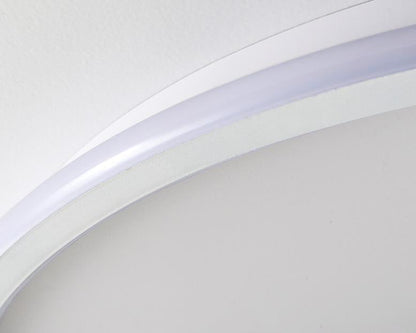 Modern Acrylic Round Minimalistic LED Flush Mount Fan Light
