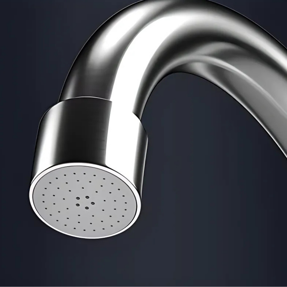 Thermosa Kitchen Faucet installed — single finish finish angle view | Casa Norex