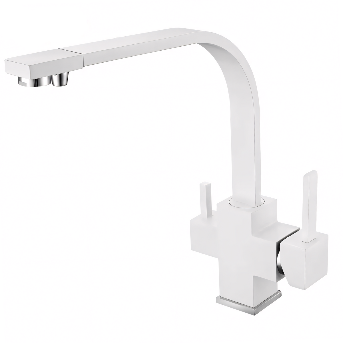 Meridian 3-Way Filtered Kitchen Faucet — 360° high-arc swivel spout | Casa Norex