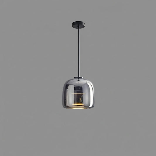Metro Sphere pendant lamp — hand-blown smoked glass dome | Casa Norex