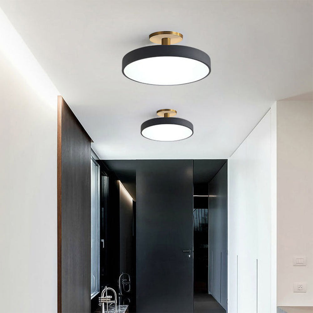 Semi-flush ceiling light three-color changing mode detail — Casa Norex