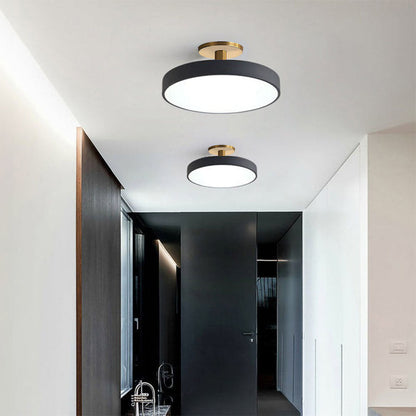 Semi-flush ceiling light three-color changing mode detail — Casa Norex