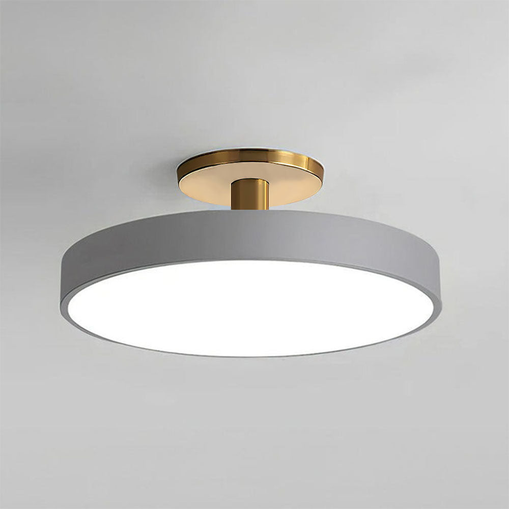 Semi-flush mount acrylic LED ceiling light — low-profile diffuser with even glow | Casa Norex