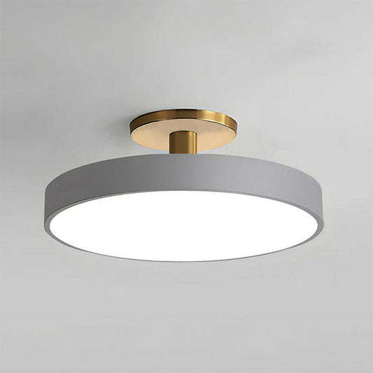 Semi-flush mount acrylic LED ceiling light — low-profile diffuser with even glow | Casa Norex
