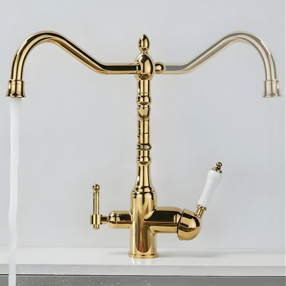 Claritas Kitchen Faucet side profile — Matte Black finish — Casa Norex