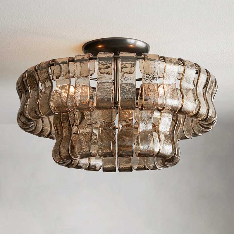 Italian-inspired glass ceiling light — Casa Norex