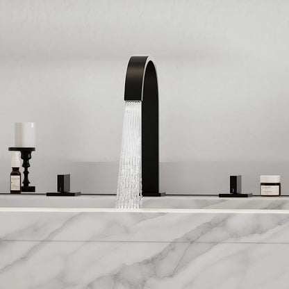 Squareline Bathroom Faucet side profile — Chrome finish — Casa Norex