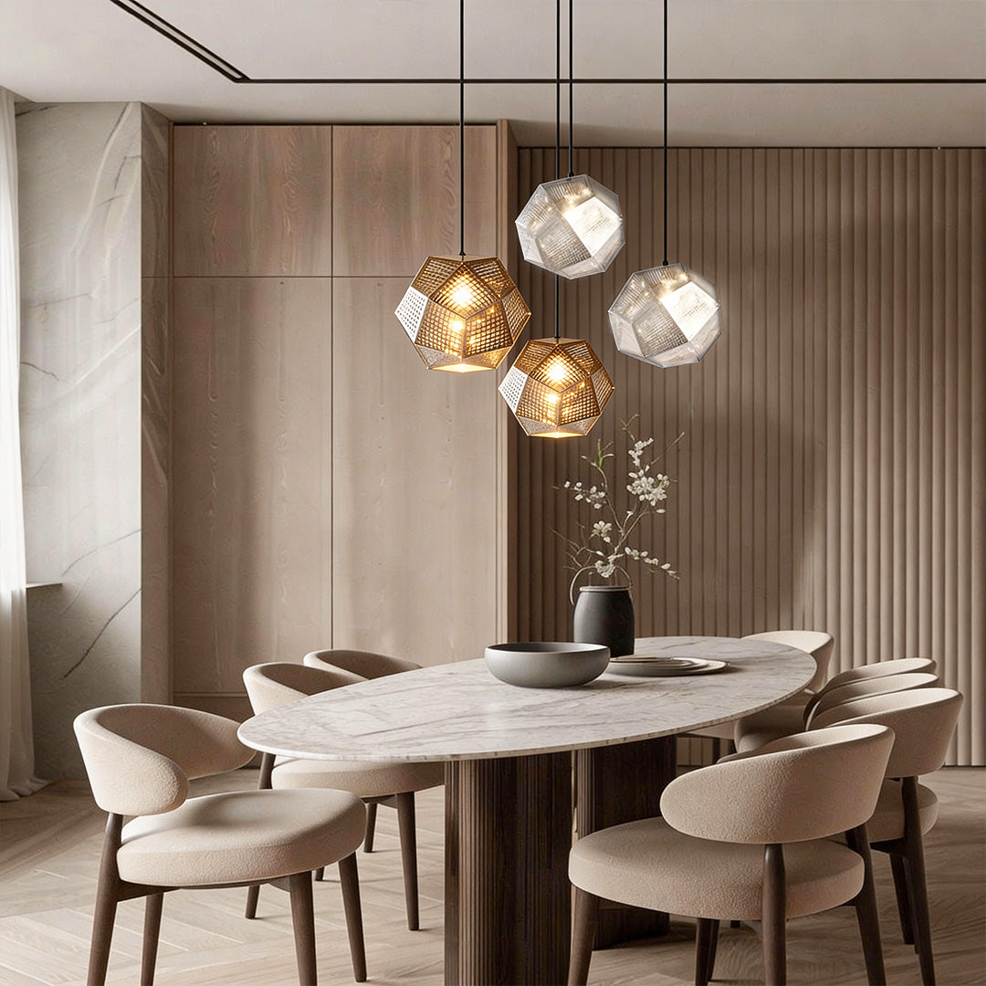 Tessel Geometric Metal Pendant Light, product view 16