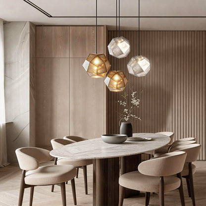 Tessel Geometric Metal Pendant Light, product view 16