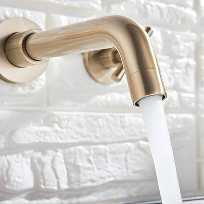 Rotare Wall-Mounted Bathroom Faucet aerator close-up — Chrome finish — Casa Norex