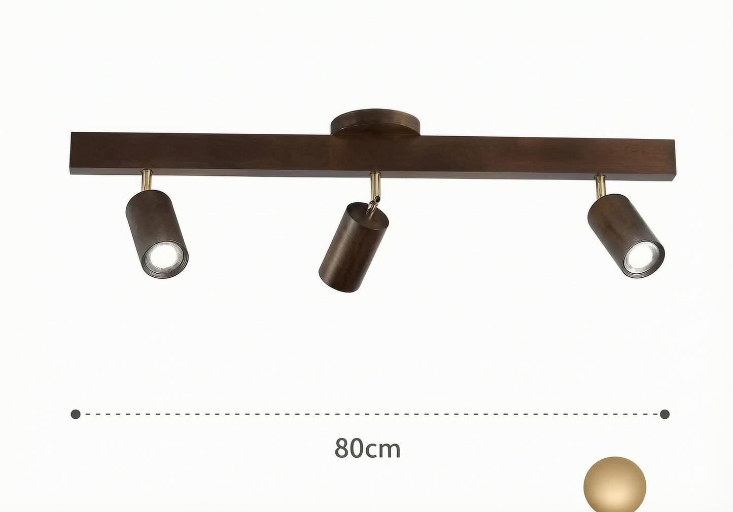Adjustable Wood Spotlight Chandelier