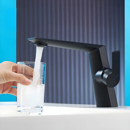 Purelane Bathroom Faucet top-down view — Gray finish — Casa Norex