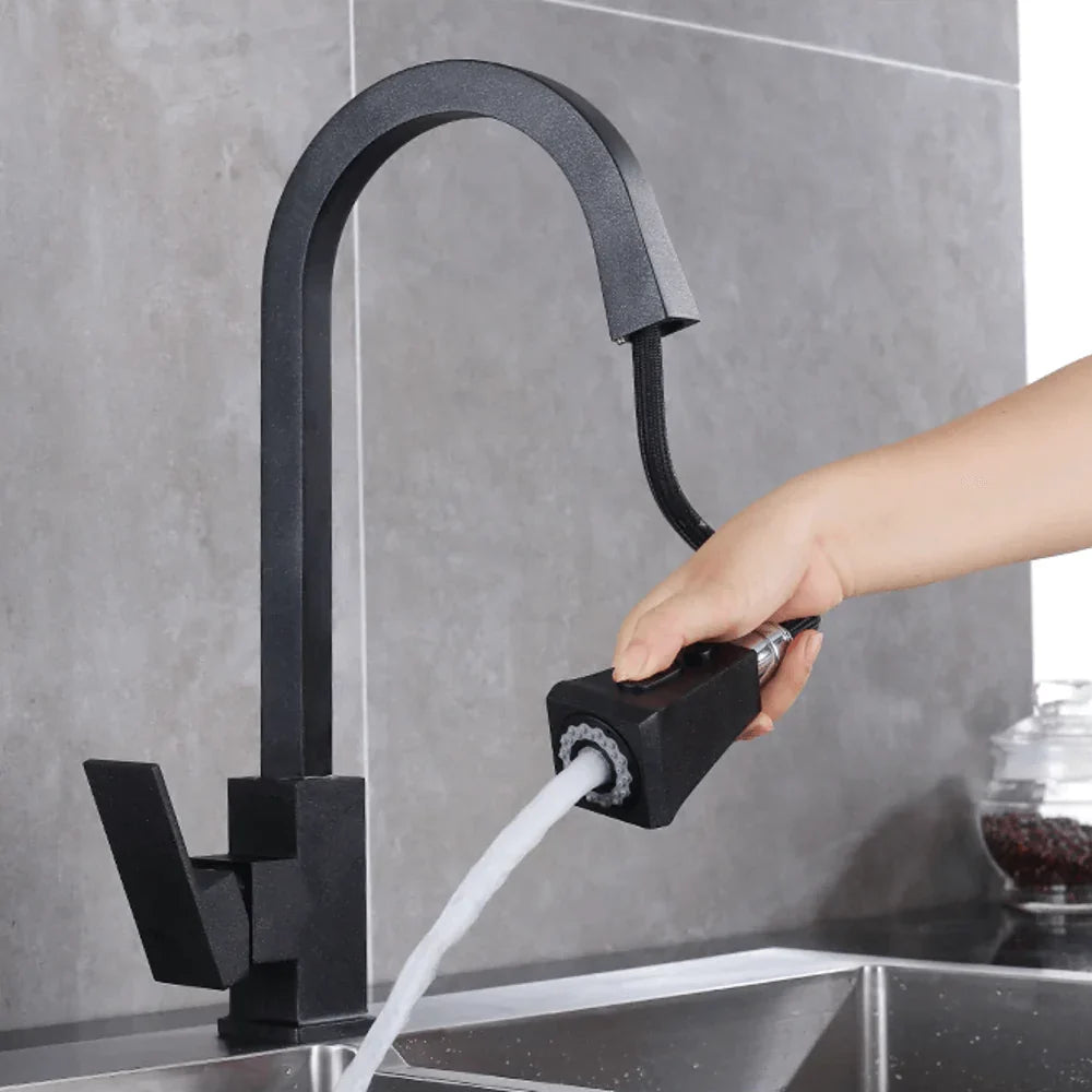 Brookhaven 2-Mode Pull-Out Kitchen Faucet — 3 available finishes | Casa Norex