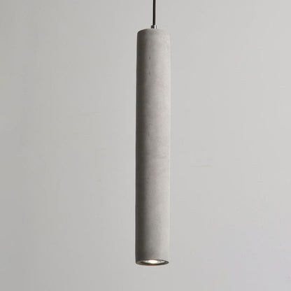 Pendant Light scale reference view — raw cement tube shade | Casa Norex