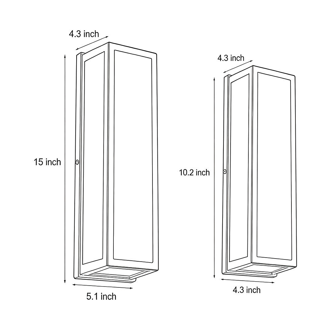 Ashby specification and size details — Casa Norex
