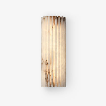 Alabaster wall sconce — genuine ribbed stone finish | Casa Norex