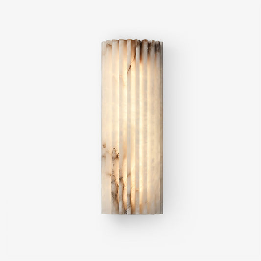 Alabaster wall sconce — genuine ribbed stone finish | Casa Norex