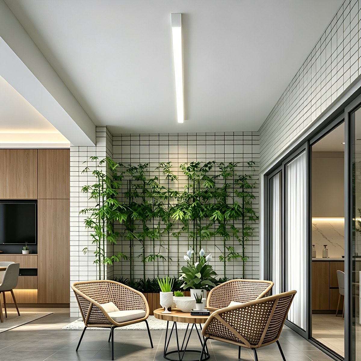 Dimming ceiling light in White finish — Casa Norex
