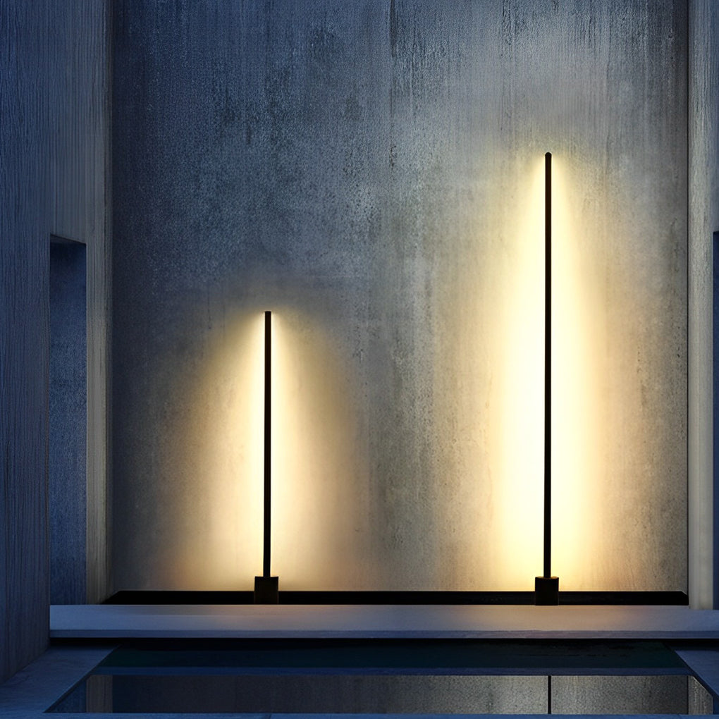 Outdoor floor lamp height comparison — 4 sizes | Casa Norex