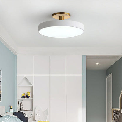 Semi-flush mount ceiling light hardware frame installation — Casa Norex