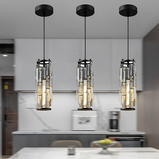 Mini crystal pendant light — iron frame, crystal glass | Casa Norex