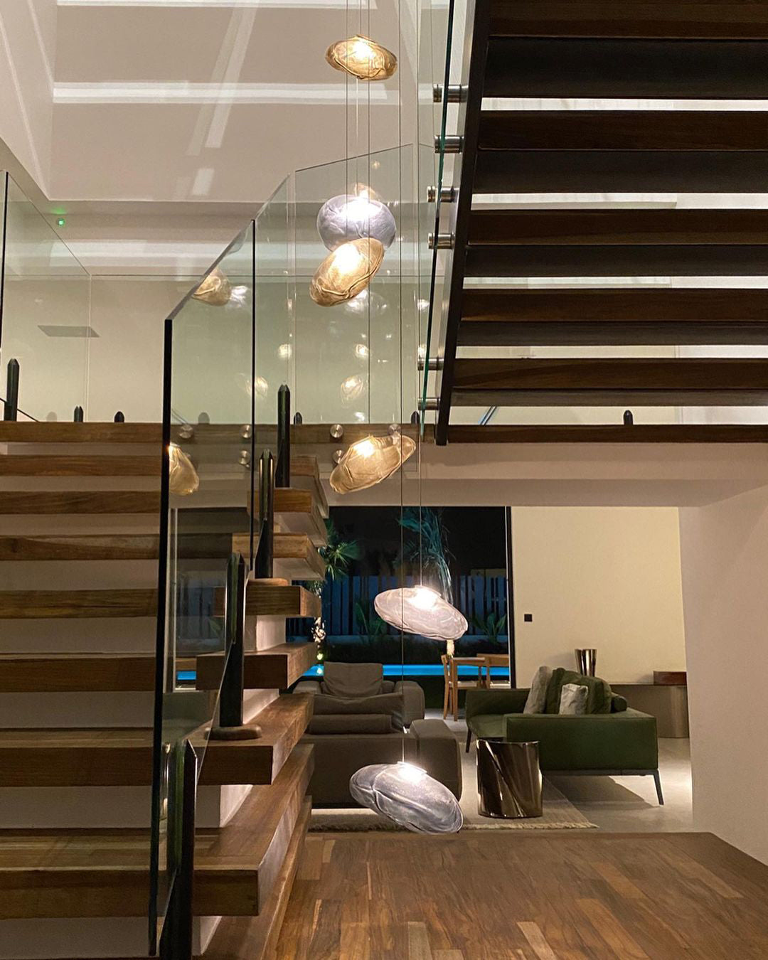 Random 73 Glass Pendant Light