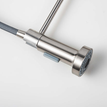Halmstad - Single Hole Pre-Rinse Pull-Down Sprayer Spring Spout Kitchen Faucet