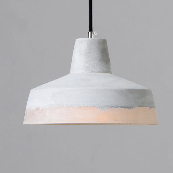 Pendant Light front angle — cement and resin shade on metal frame 2 | Casa Norex