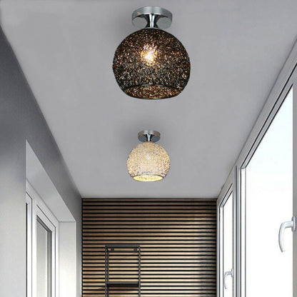 Semi-Flush Mount Ceiling Light in entryway setting — E27 bulb | Casa Norex