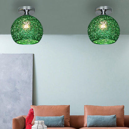 Semi-Flush Mount Ceiling Light finish option — Green | Casa Norex