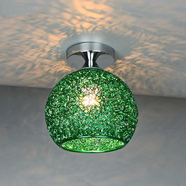 Semi-Flush Mount Ceiling Light finish option — Red | Casa Norex