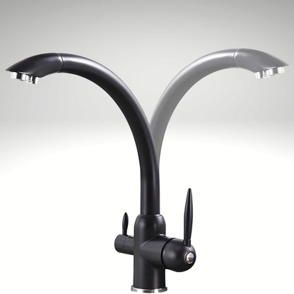 Stonewell 3-Way Kitchen Faucet — dual-handle control | Casa Norex