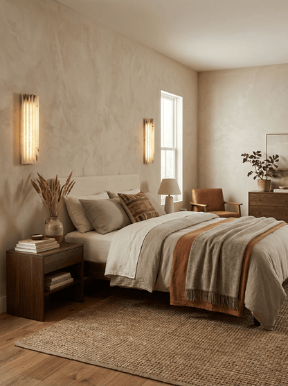 Alvia Alabaster Wall Light